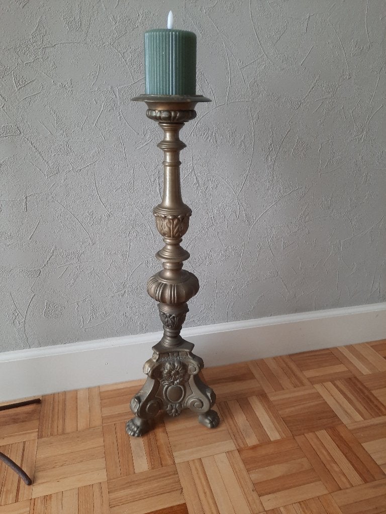 Kaarsenstandaard  messing, Ophalen, Overige materialen, Gebruikt, 50 tot 75 cm