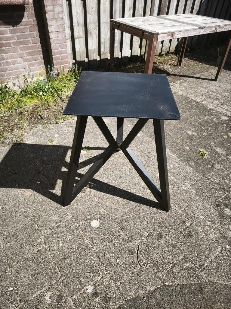 Zware tafelpoot 3 poten staal, Ophalen, Minder dan 50 cm, 50 tot 100 cm, Vierkant