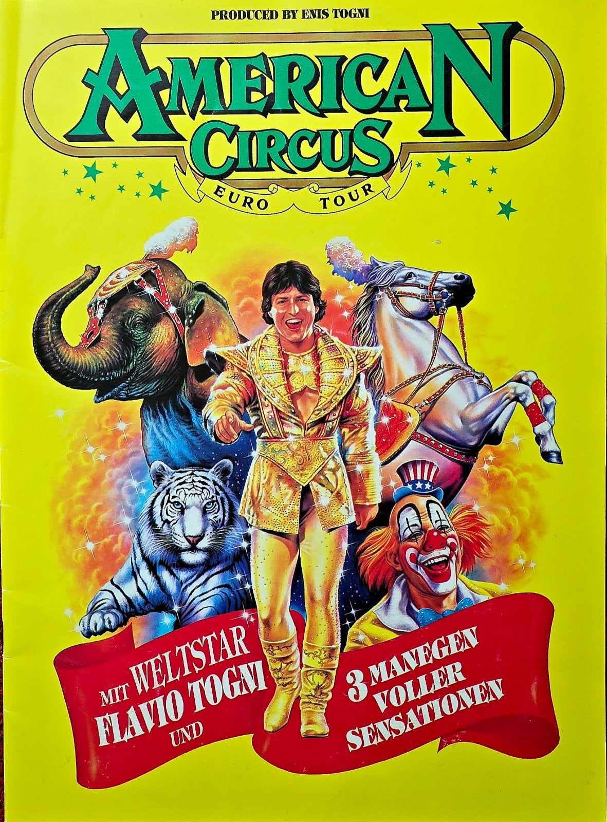 American Circus: Euro Tour Programma boek jaren '90, Ophalen of Verzenden, Gelezen, Catalogus