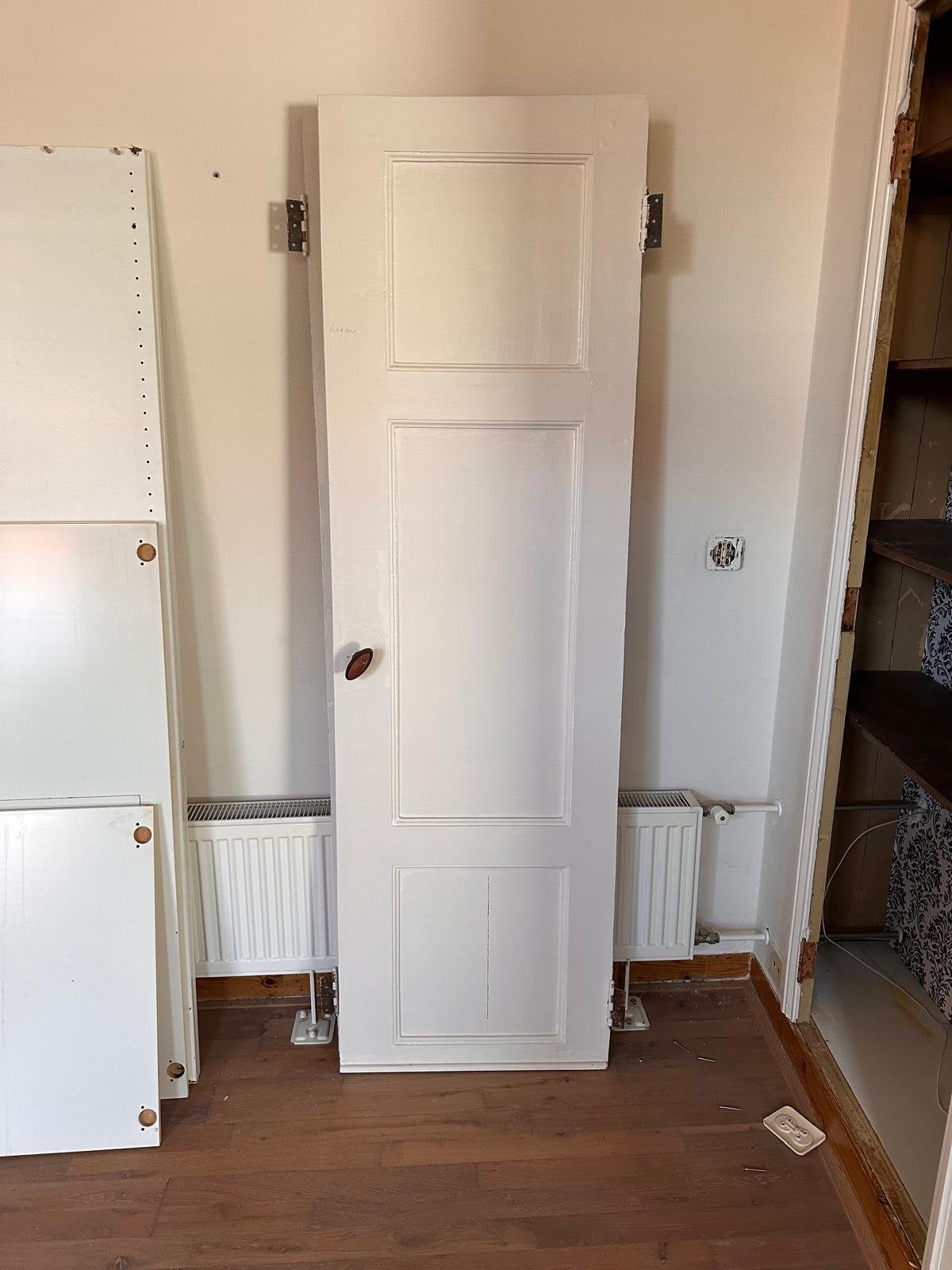 Oude houten paneeldeur – 3 panelen – links/rechtsdraaiend, Huis en Inrichting, Ophalen of Verzenden, Zo goed als nieuw