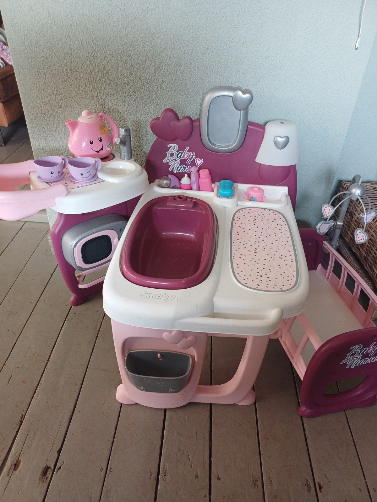smoby baby nurse poppenverzorgingstafel incl theeset, Ophalen, Overige typen
