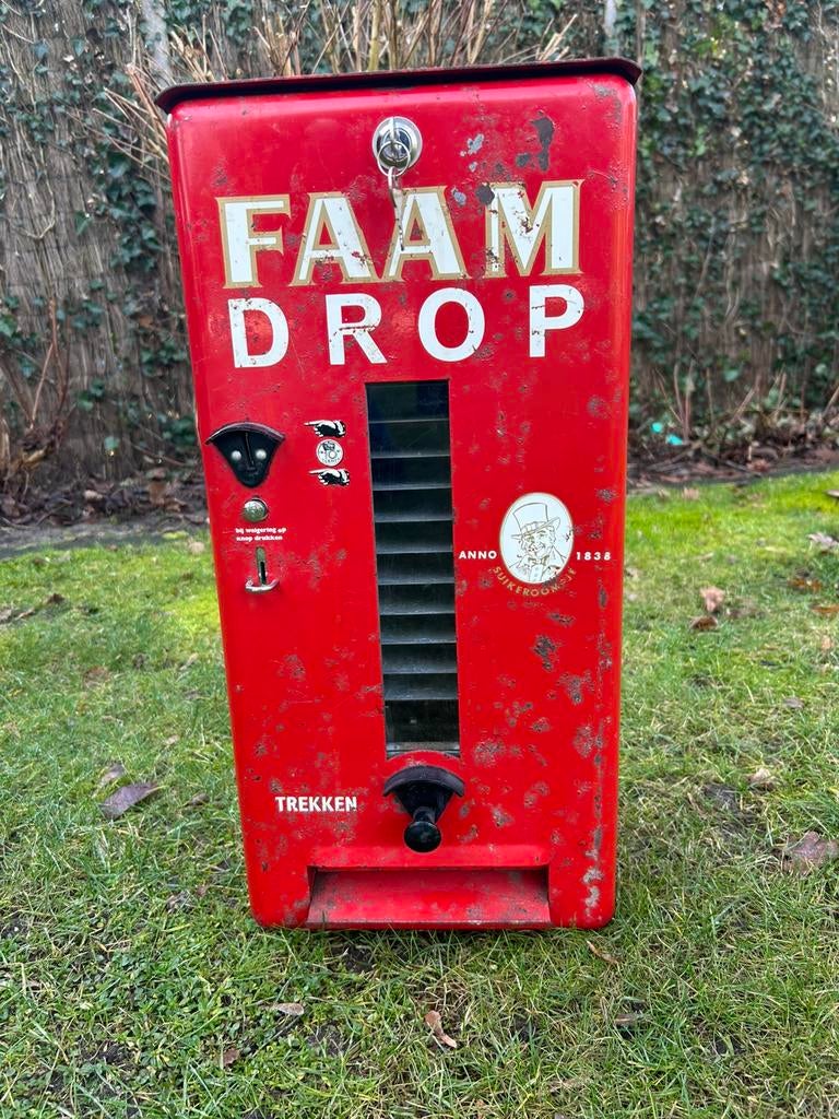 Rode faam drop automaat, Ophalen of Verzenden, Zo goed als nieuw