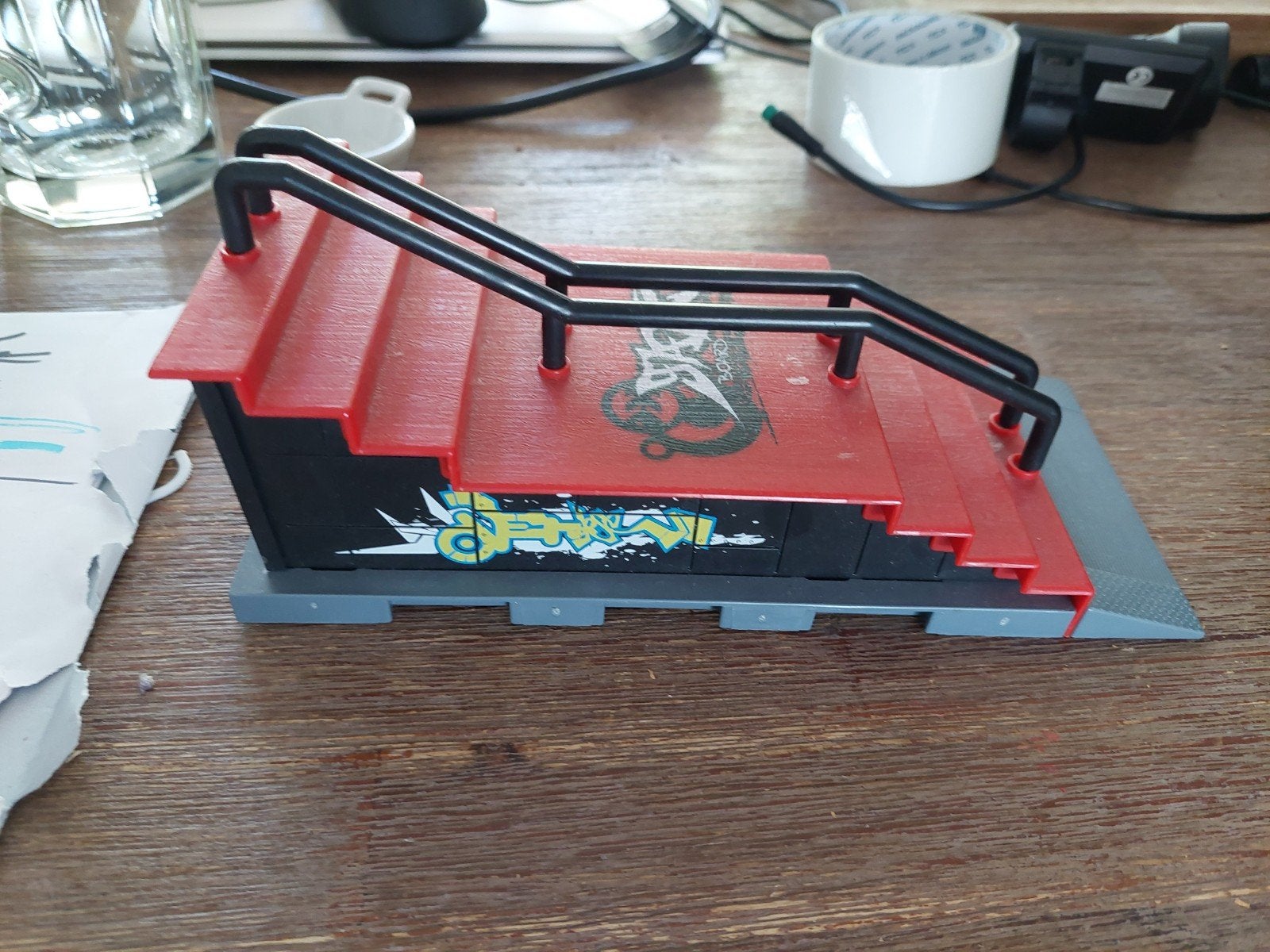 Tech Deck Fingerboard Trap / Staircase met Rail, Ophalen of Verzenden, Gebruikt, Jongen of Meisje