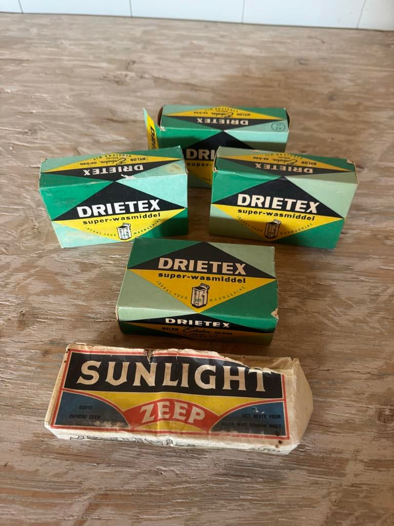 Vintage Drietex Super-Wasmiddel, Ophalen, Gebruikt, Verpakking