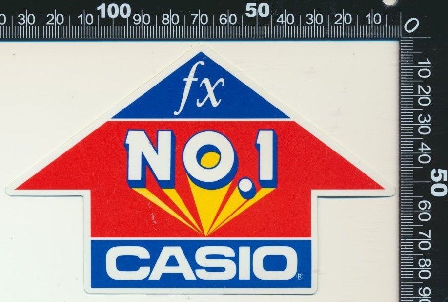 Sticker: Casio - FX, Ophalen of Verzenden, Zo goed als nieuw, Bedrijf of Vereniging
