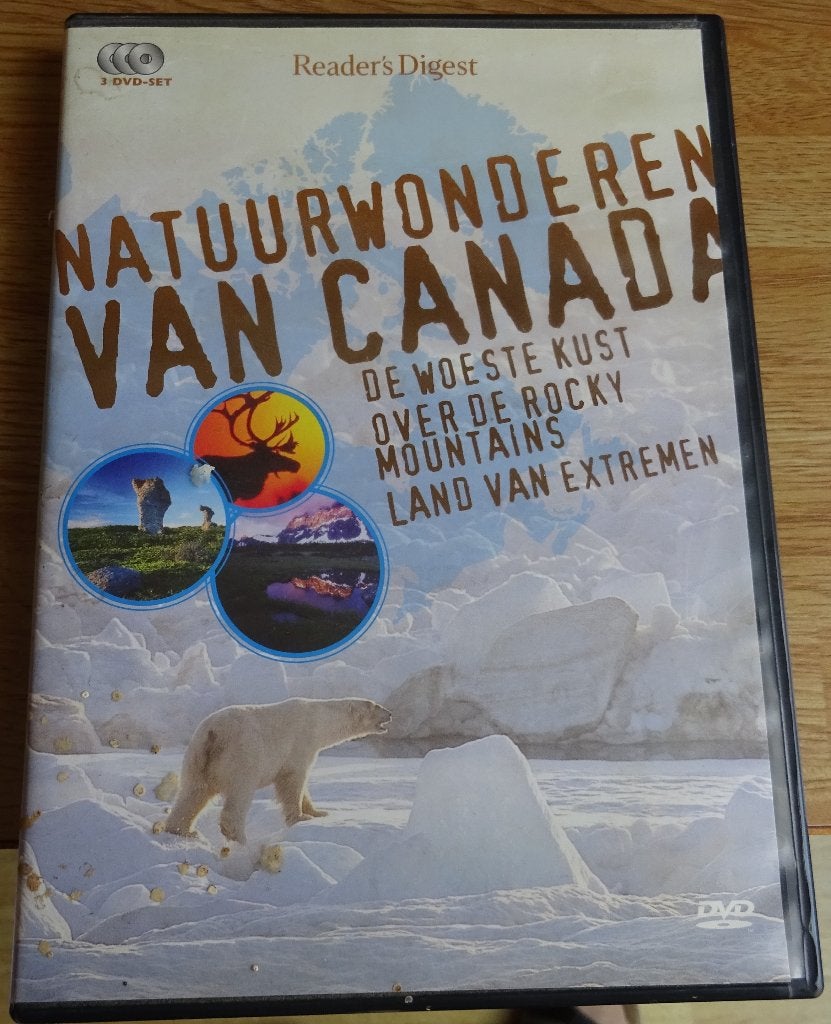DVD – 3 DVD – Reader’s Digest – Natuurwonderen van Canada, Cd's en Dvd's, Alle leeftijden, Ophalen of Verzenden, Zo goed als nieuw