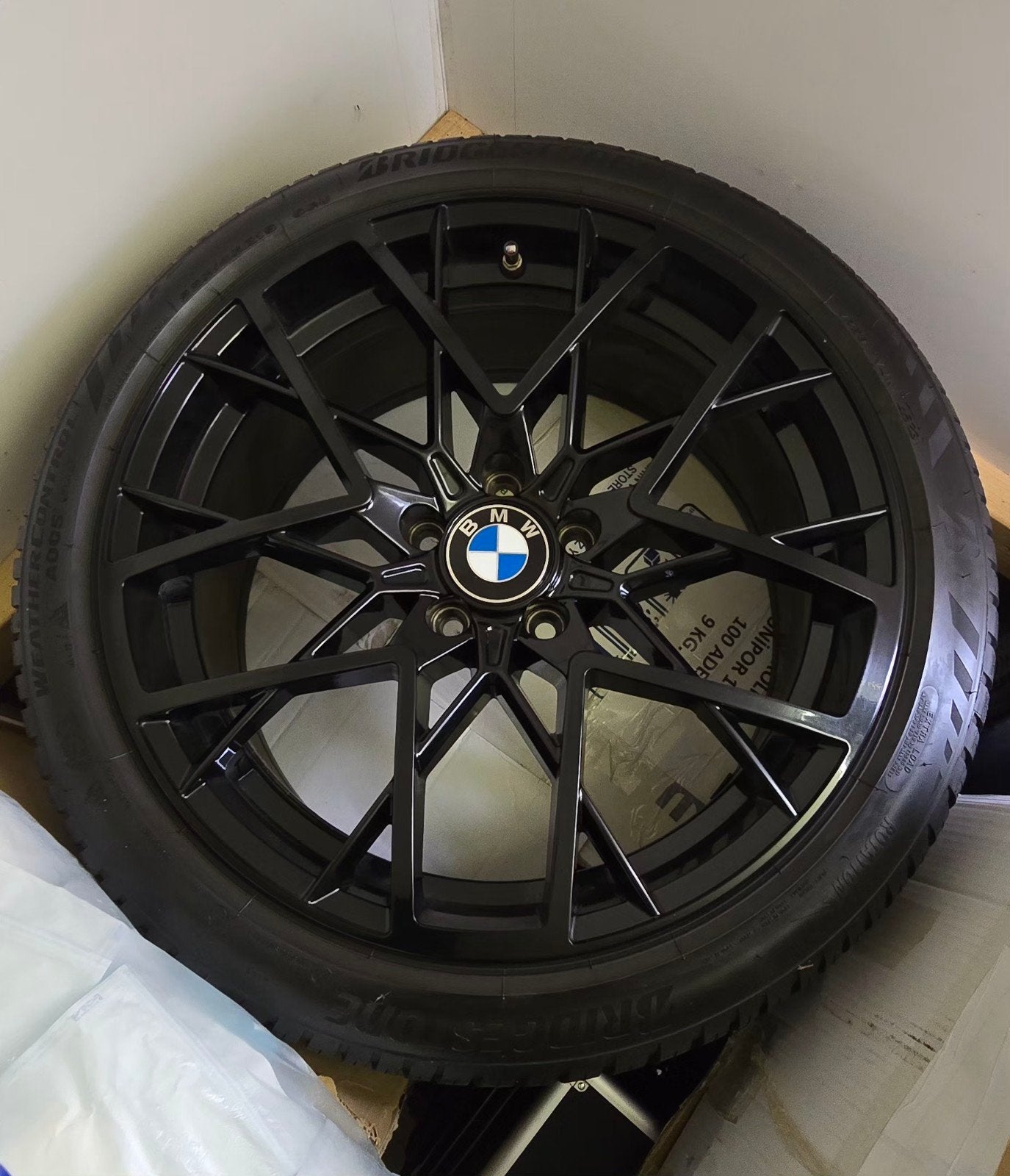 BMW 19 inch velgen met Bridgestone All Season banden, 19 inch, Gebruikt, Banden en Velgen, Ophalen of Verzenden