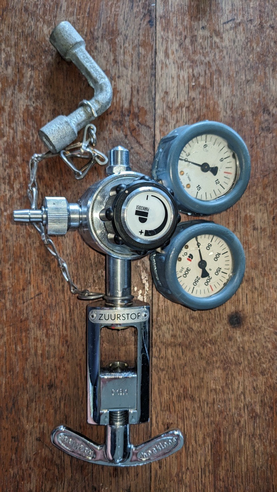 Zuurstof Reduceerventiel, Manometers, Ophalen of Verzenden, Gebruikt