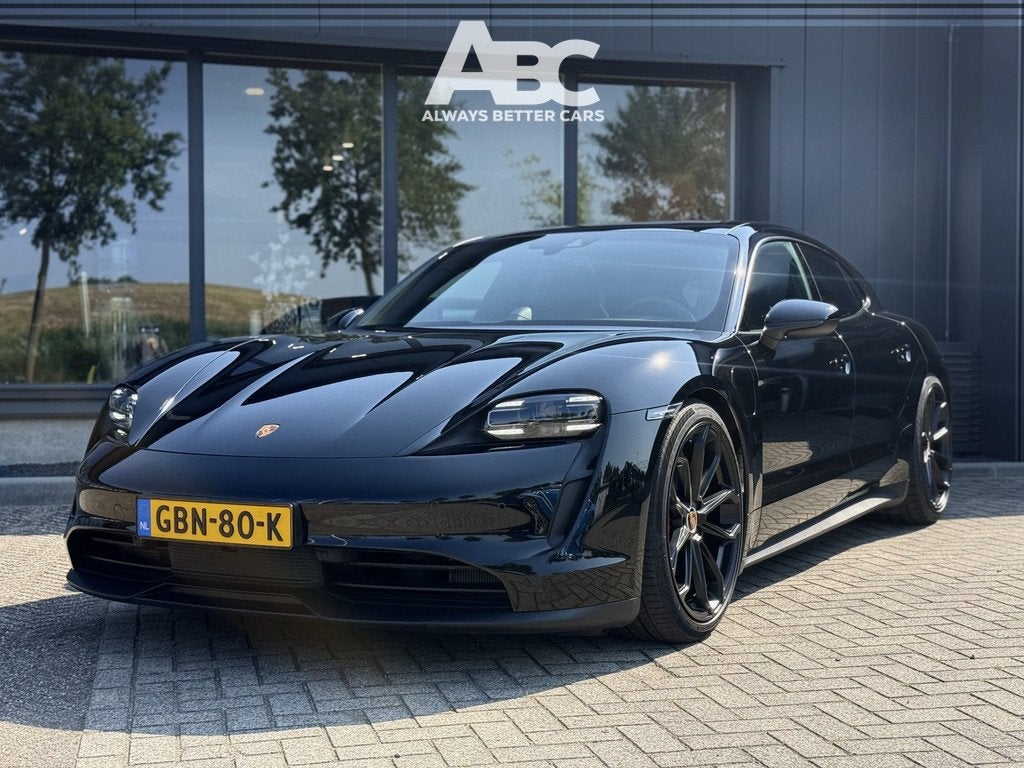 Porsche Taycan Sport Turismo 79 kWh (bj 2022, automaat), Auto's, Porsche, Automaat, Achterwielaandrijving, Gebruikt, Zwart