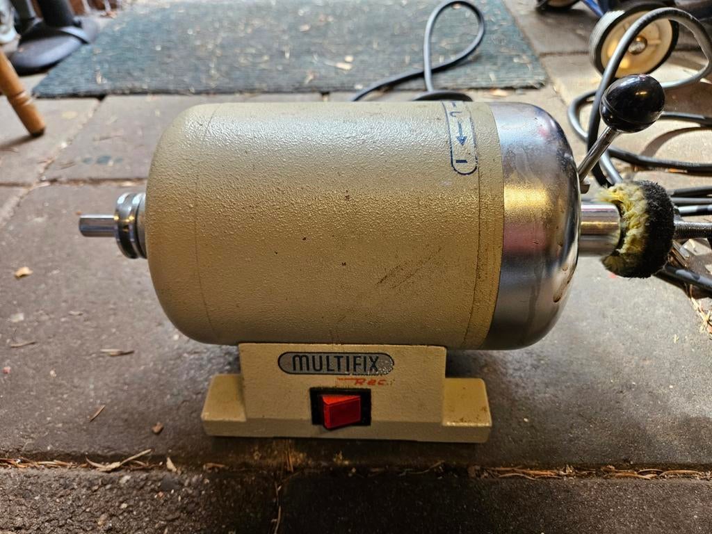 Multifix record motor,  poetsmachine li & re draaiend, Ophalen, Elektromotor