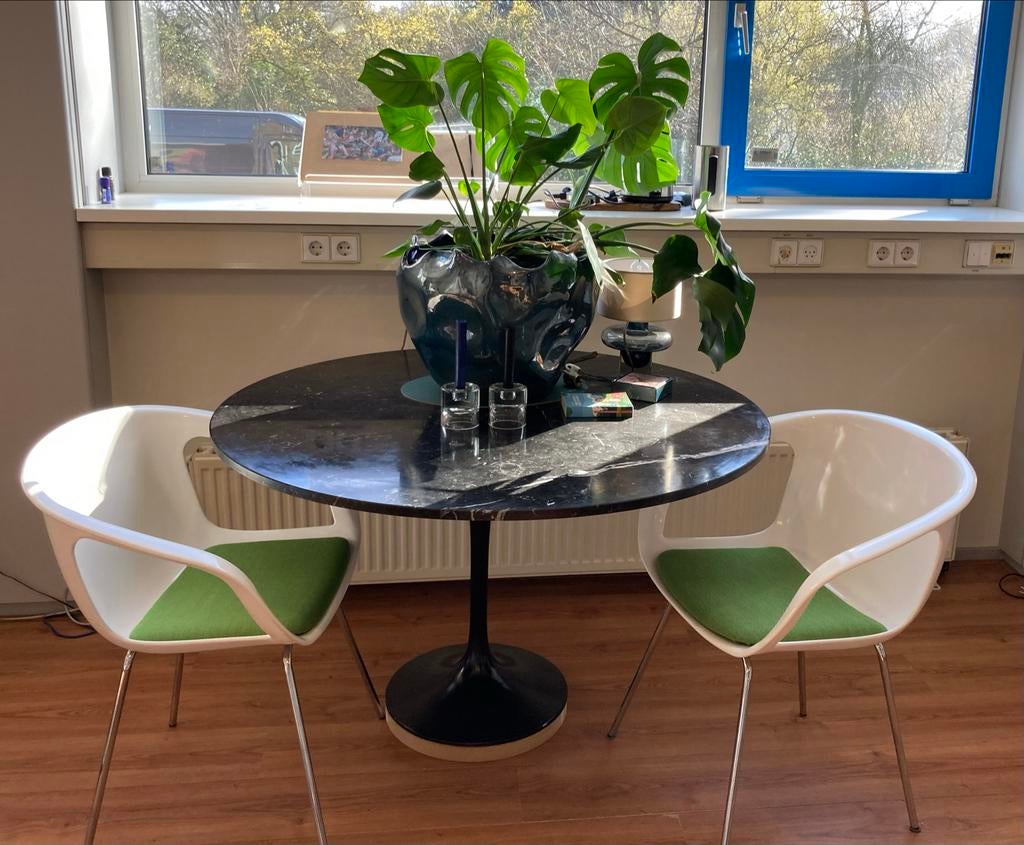 Klassieke Tulp design tafel, Overige materialen, Gebruikt, 100 tot 150 cm, Rond