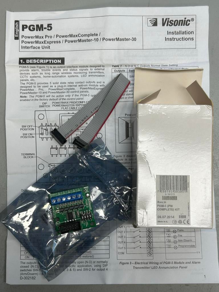 Visonic PGM-5 Powermax/Powermaster interface unit, Ophalen of Verzenden, Nieuw, Intern
