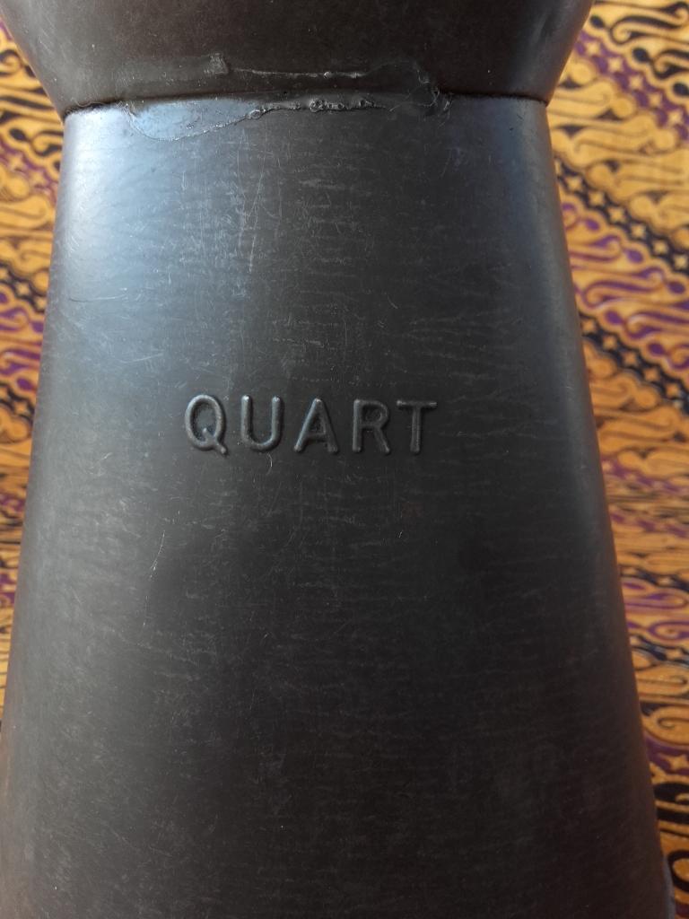 Mooie antieke Quart maatbeker uit Engeland van koper 20 cm., Antiek en Kunst, Antiek | Koper en Brons, Ophalen of Verzenden, Koper