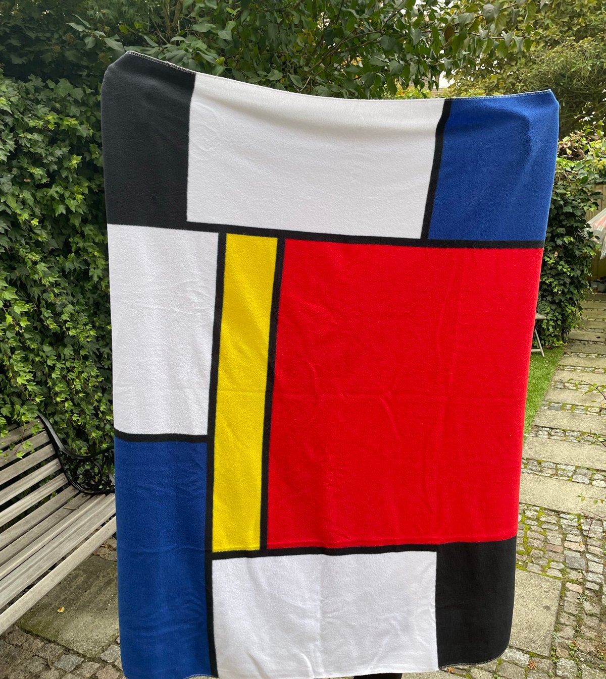 Mondriaan-Stijl deken, Fleecedeken, 116 cm, Ophalen of Verzenden, Zo goed als nieuw