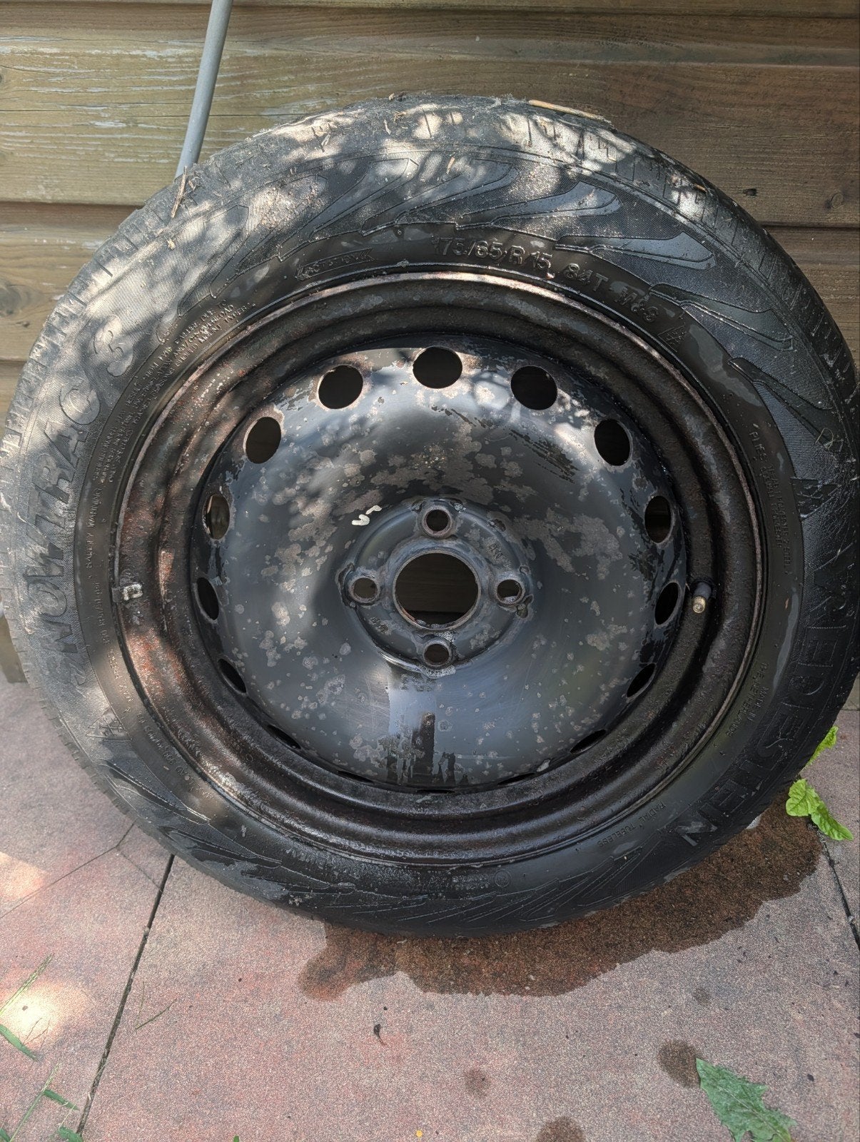Set van 4 stalen velgen 15 inch Fiat Punto / Opel Corsa, Ophalen, Gebruikt