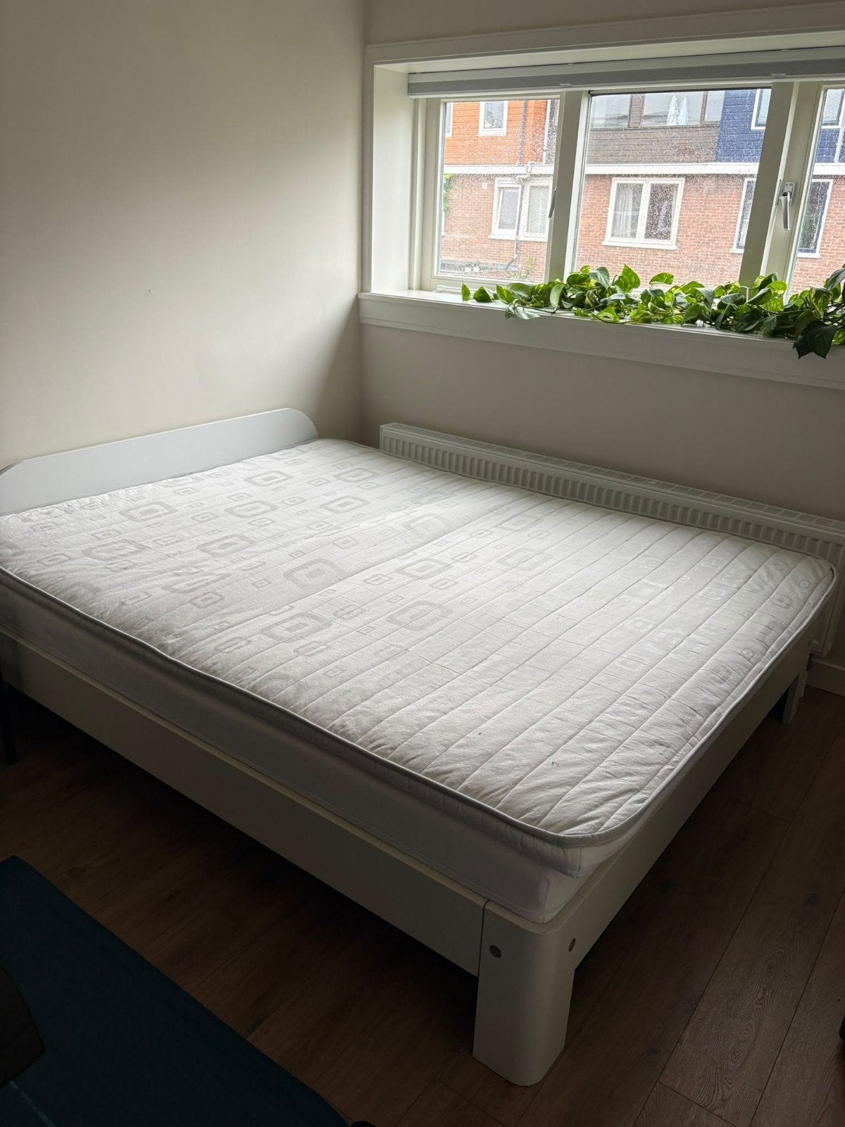 Auping bed met verstelbare bedbodems en matrassen 160x190, Ophalen, Wit, Tweepersoons, 190 cm of minder