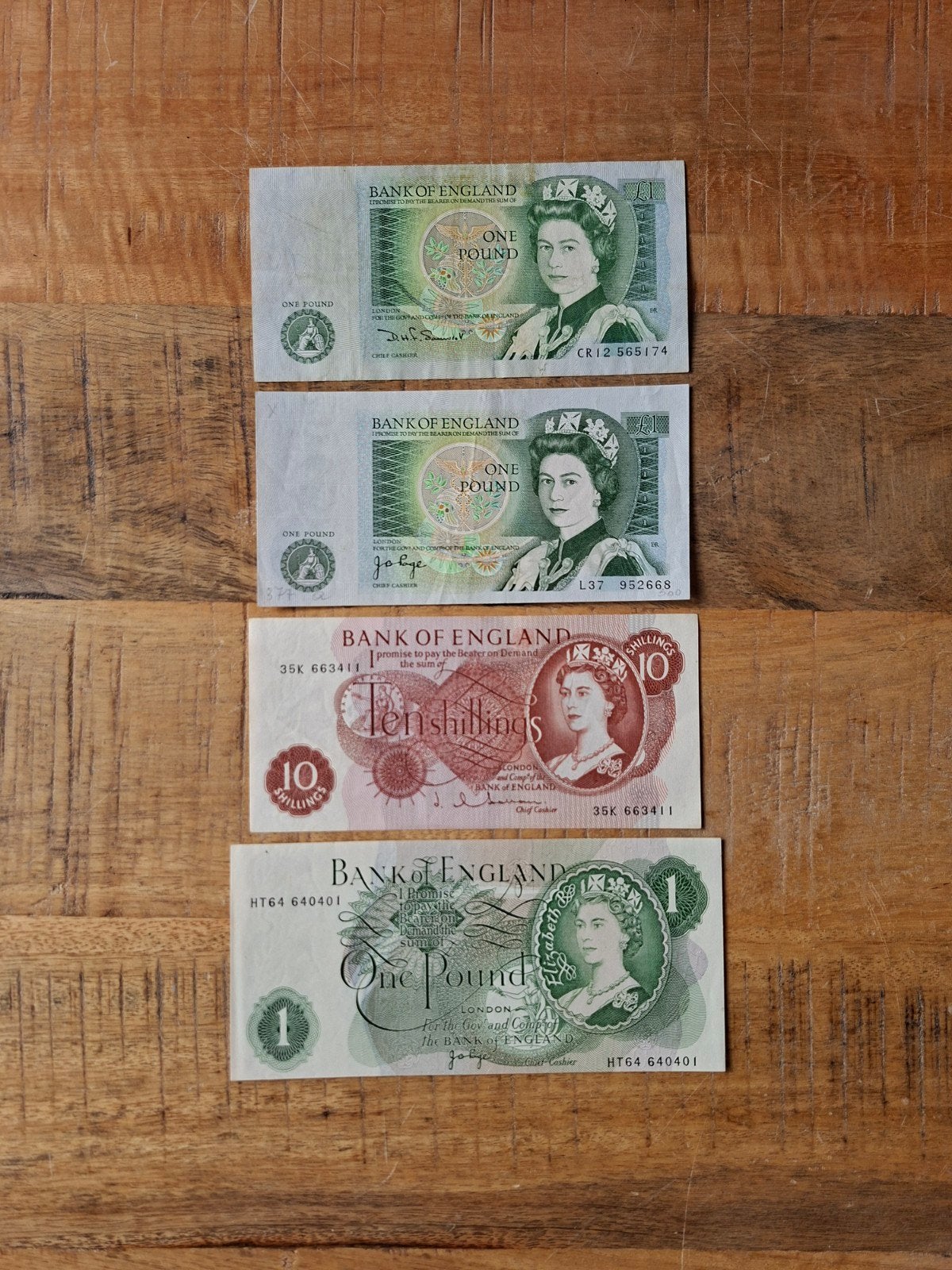 Lot bankbiljetten Engeland, Ophalen of Verzenden, Overige landen, Setje