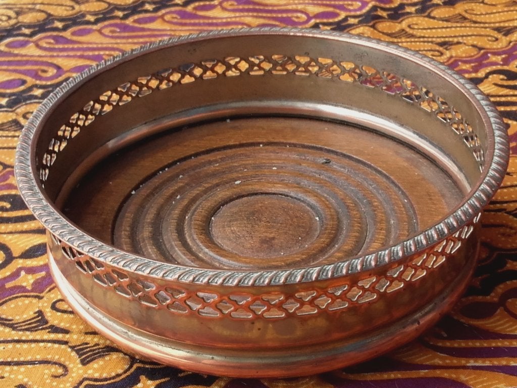 Mooie antieke silverplate flessenhouder uit Engeland 13,8 cm, Antiek en Kunst, Ophalen of Verzenden