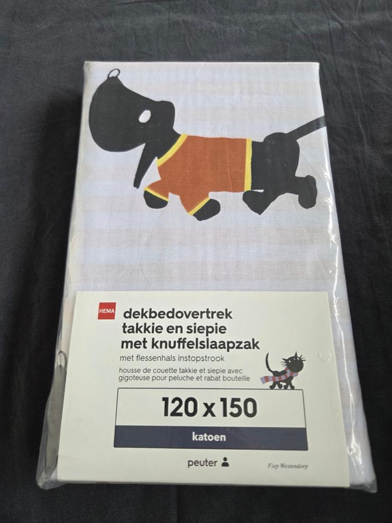 Hema Dekbedovertrek Takkie en Siepie met Knuffelslaapzak, Ophalen of Verzenden, Nieuw, 100 cm of meer, Slaapzak