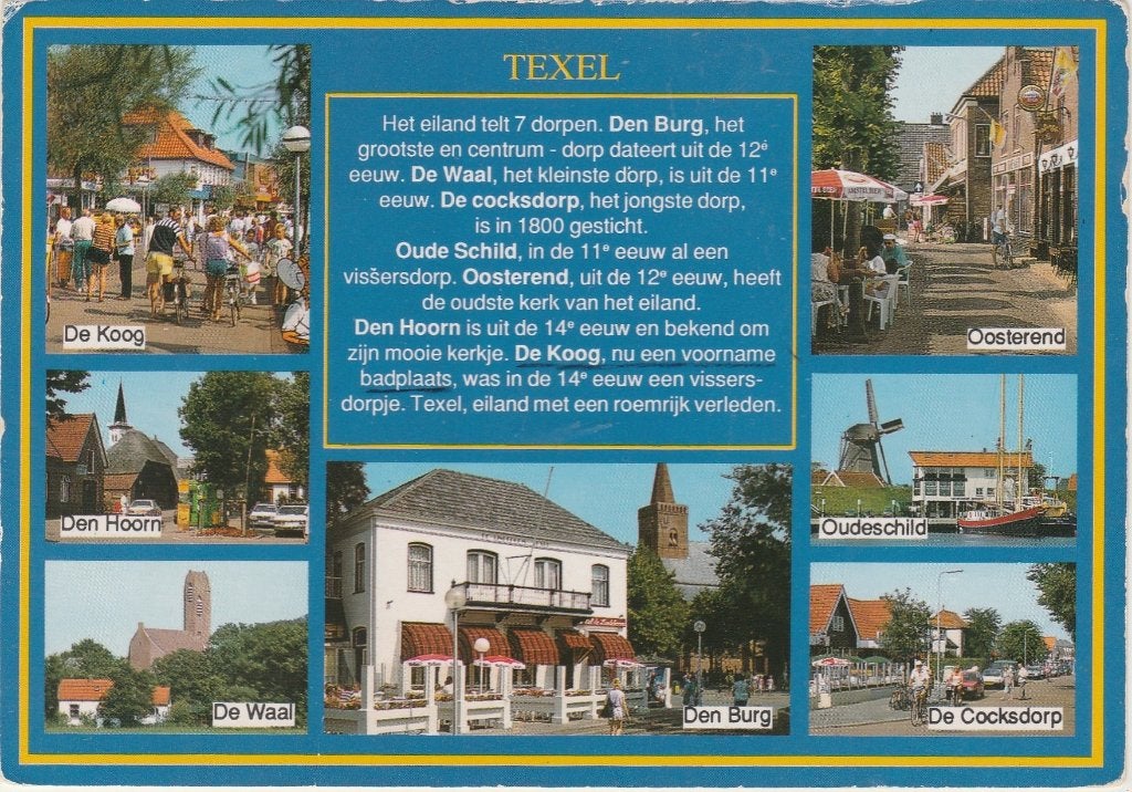TEXEL De Koog Den Hoorn De Waal Den Burg Oudeschild, Verzenden, 1980 tot heden, Gelopen, Waddeneilanden