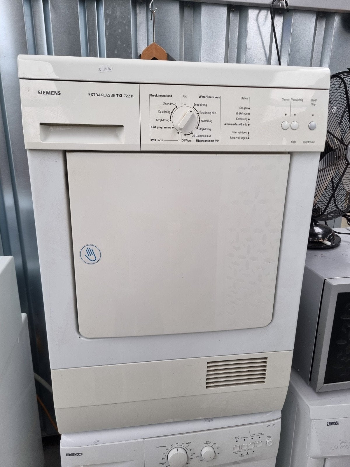 Siemens Extraklasse TXL 722 K Condensdroger, Ophalen, 6 tot 8 kg, Gebruikt, Minder dan 85 cm
