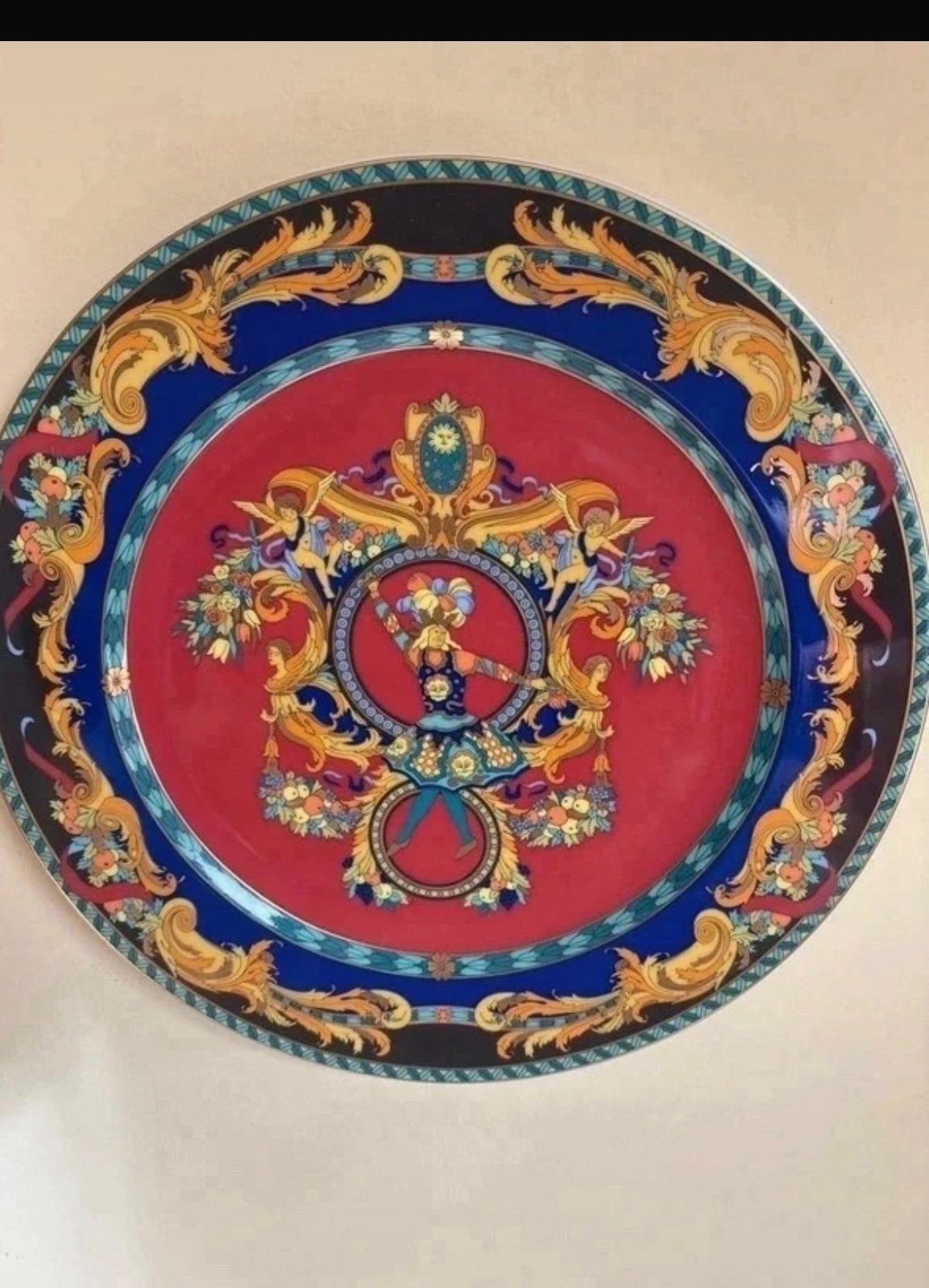 Origineel Versace Rosenthal "Le Roi Soleil" Sierbord 31 cm, Ophalen of Verzenden