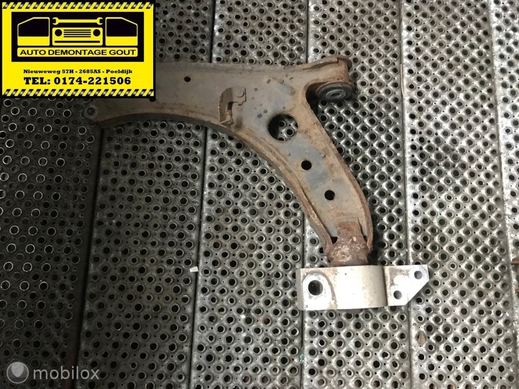 Audi A3 8P Vw Golf 5 ('03-'12)Draagarm Links Met Rubber, Audi, Gebruikt, Audi, Ophalen of Verzenden