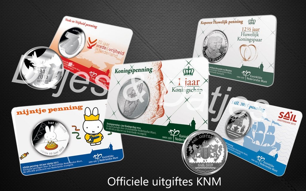 Coincard voordeelset - Penningen coincards - verzameling KNM, Ophalen of Verzenden, Overige materialen