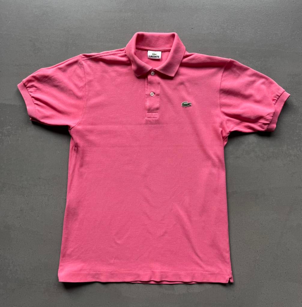 Lacoste pique poloshirt 100% katoen maat 3/S koraal/roze, Ophalen of Verzenden, Gedragen, Maat 46 (S) of kleiner, Roze