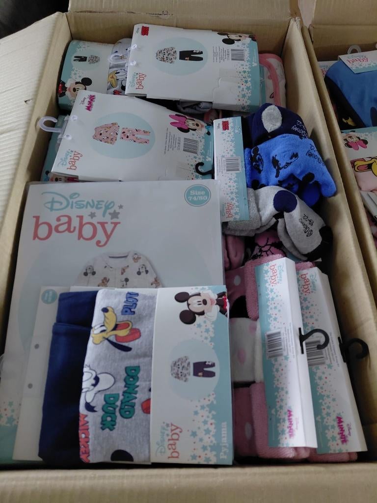 Partij Disney baby- en kinderkleding nieuw met label 500stk, Kinderen en Baby's, Ophalen of Verzenden, Nieuw, Overige maten