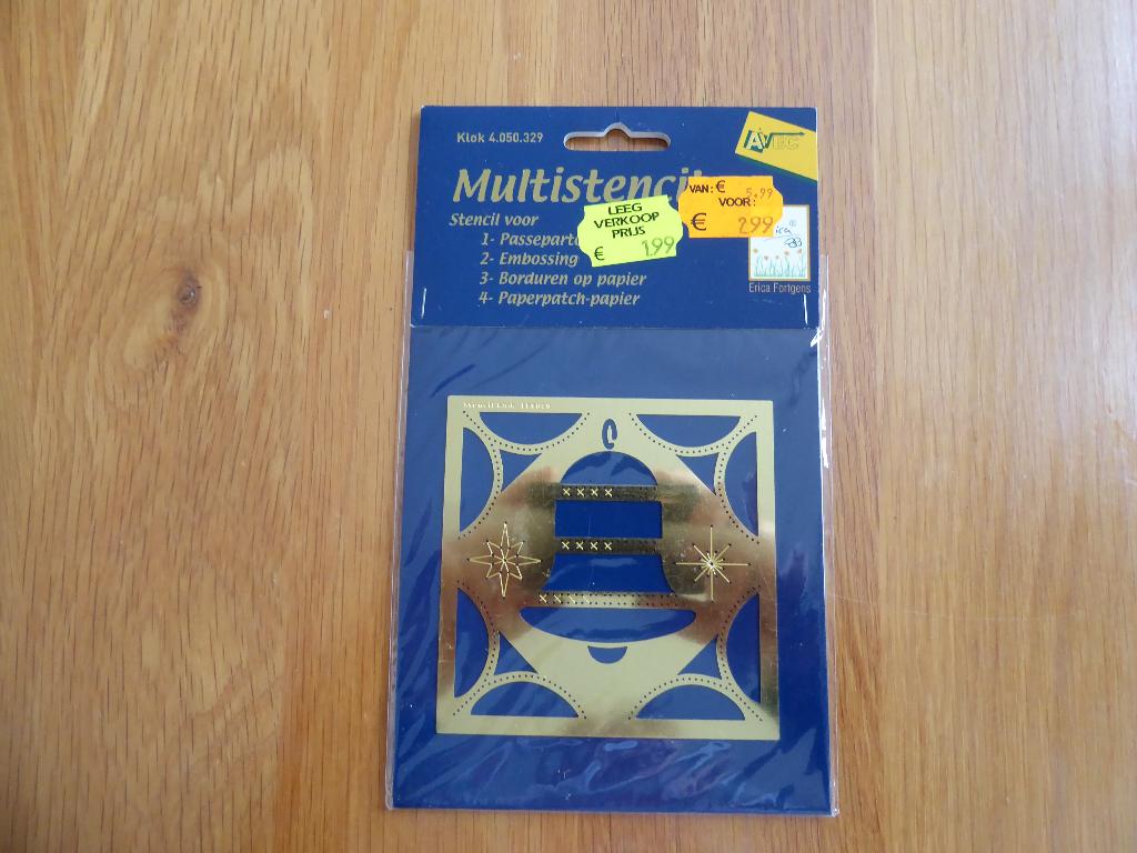 nr. 3012 - embossing / prik / borduur mal, Ophalen of Verzenden, Nieuw, Kerst, Pons of Mal