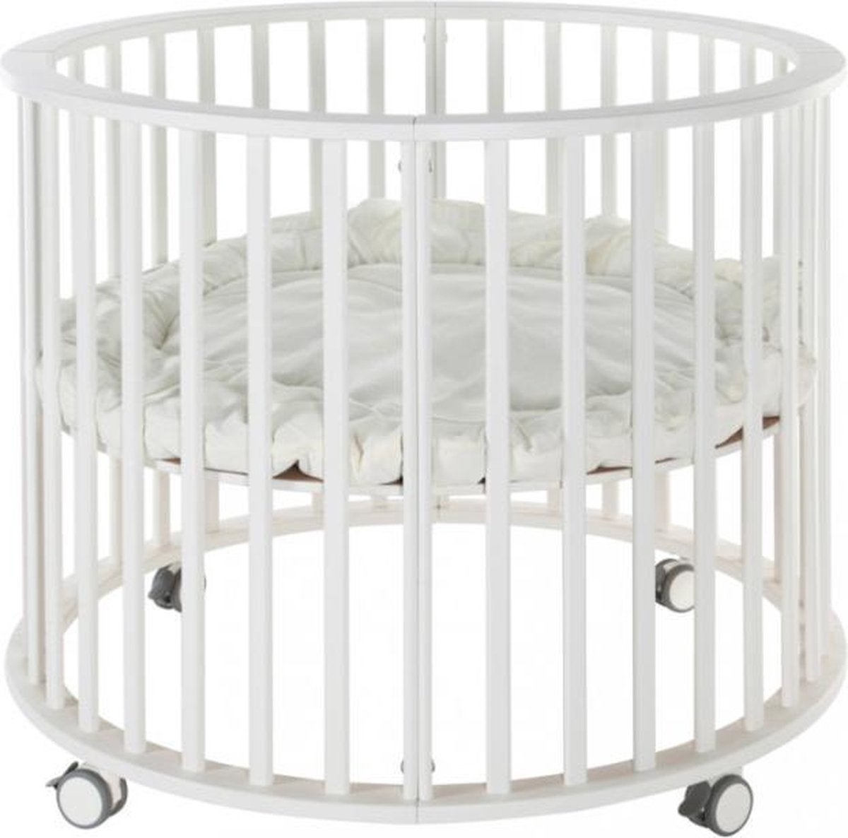 Witte ronde baby box, Kinderen en Baby's, Boxen, Ophalen, Zo goed als nieuw, Rond, In hoogte verstelbaar