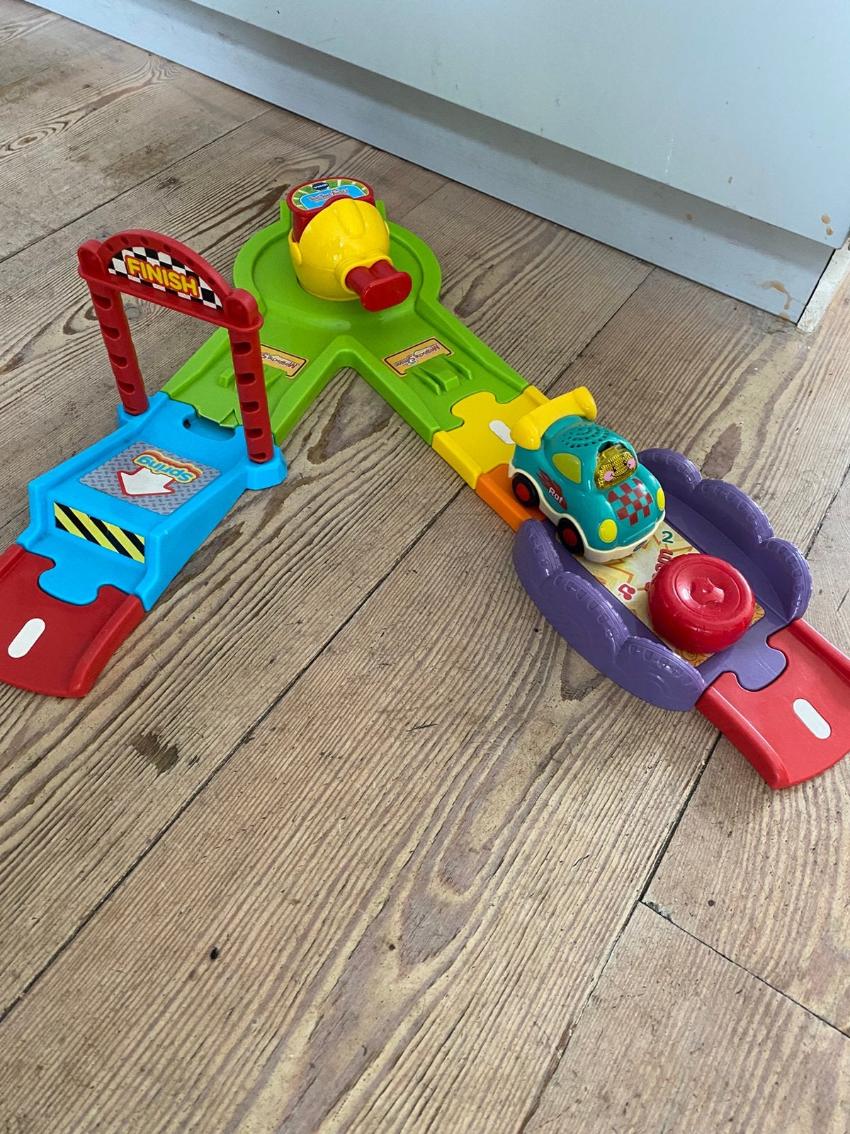 Vtech lanceerbaan deluxe - Raf raceauto, Ophalen of Verzenden, Gebruikt, 2 tot 4 jaar