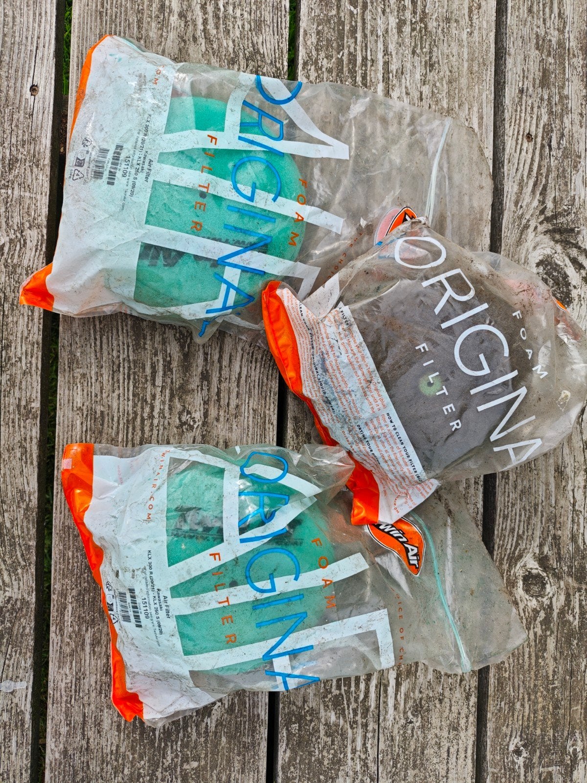 Twin Air Luchtfilters Kawasaki KLX 250 S KLX 300 R (3 stuks), Ophalen of Verzenden, Nieuw