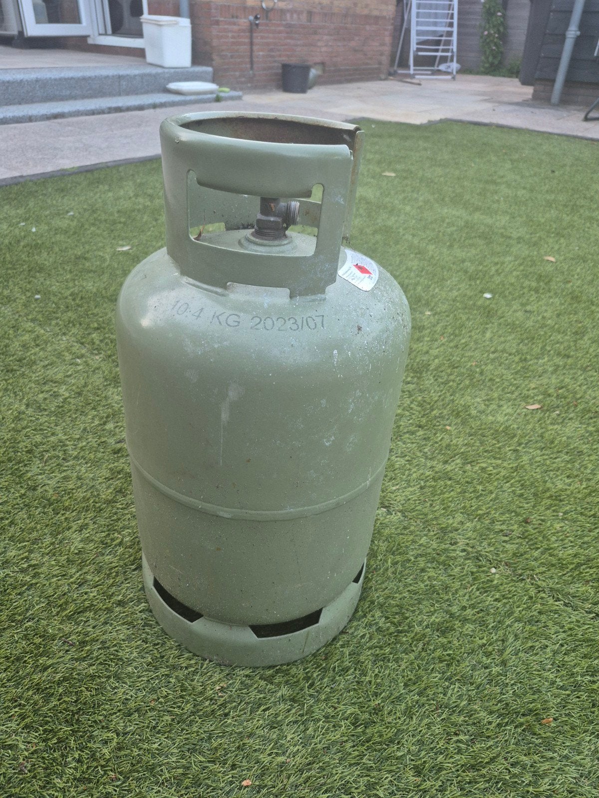 Lege gasfles, 10,4kg, Ophalen