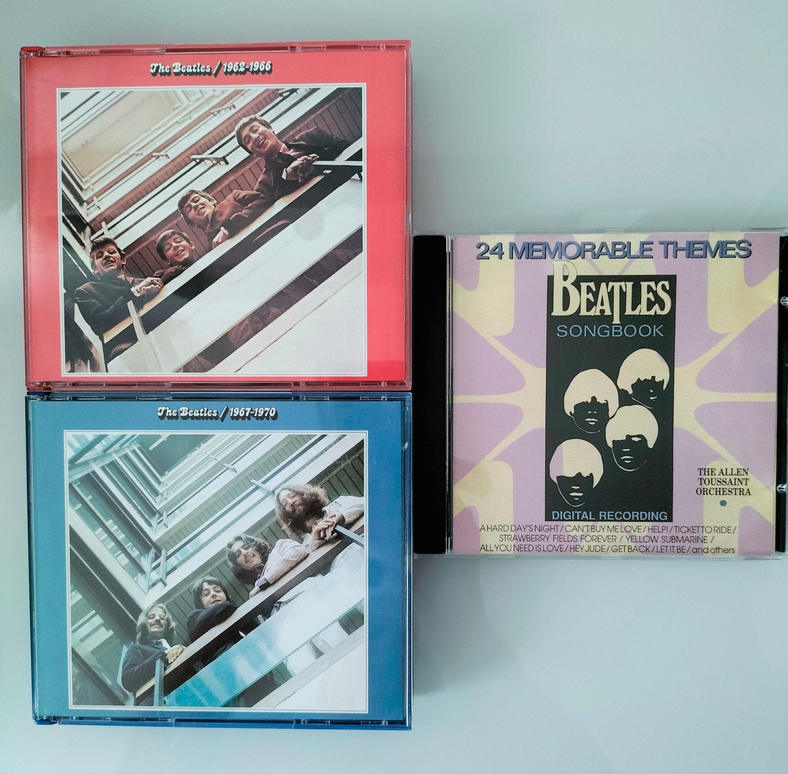 The Beatles cd's 62-66 en 67-70 +1 andere, Ophalen of Verzenden, Zo goed als nieuw, Poprock