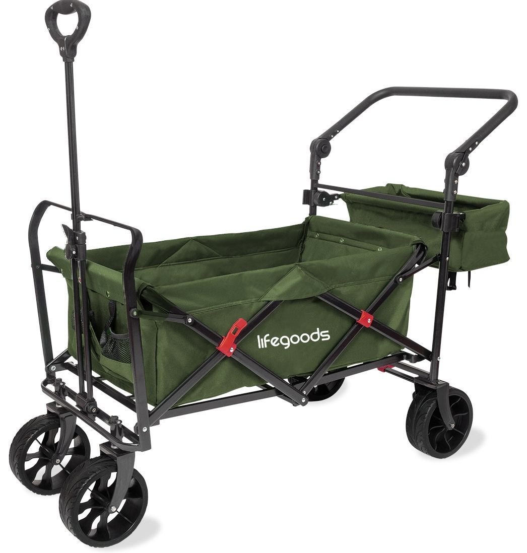 Lifegoods Opvouwbare Bolderkar - 90L - 120x80cm - 120kg, Ophalen of Verzenden, Opvouwbaar, Nieuw