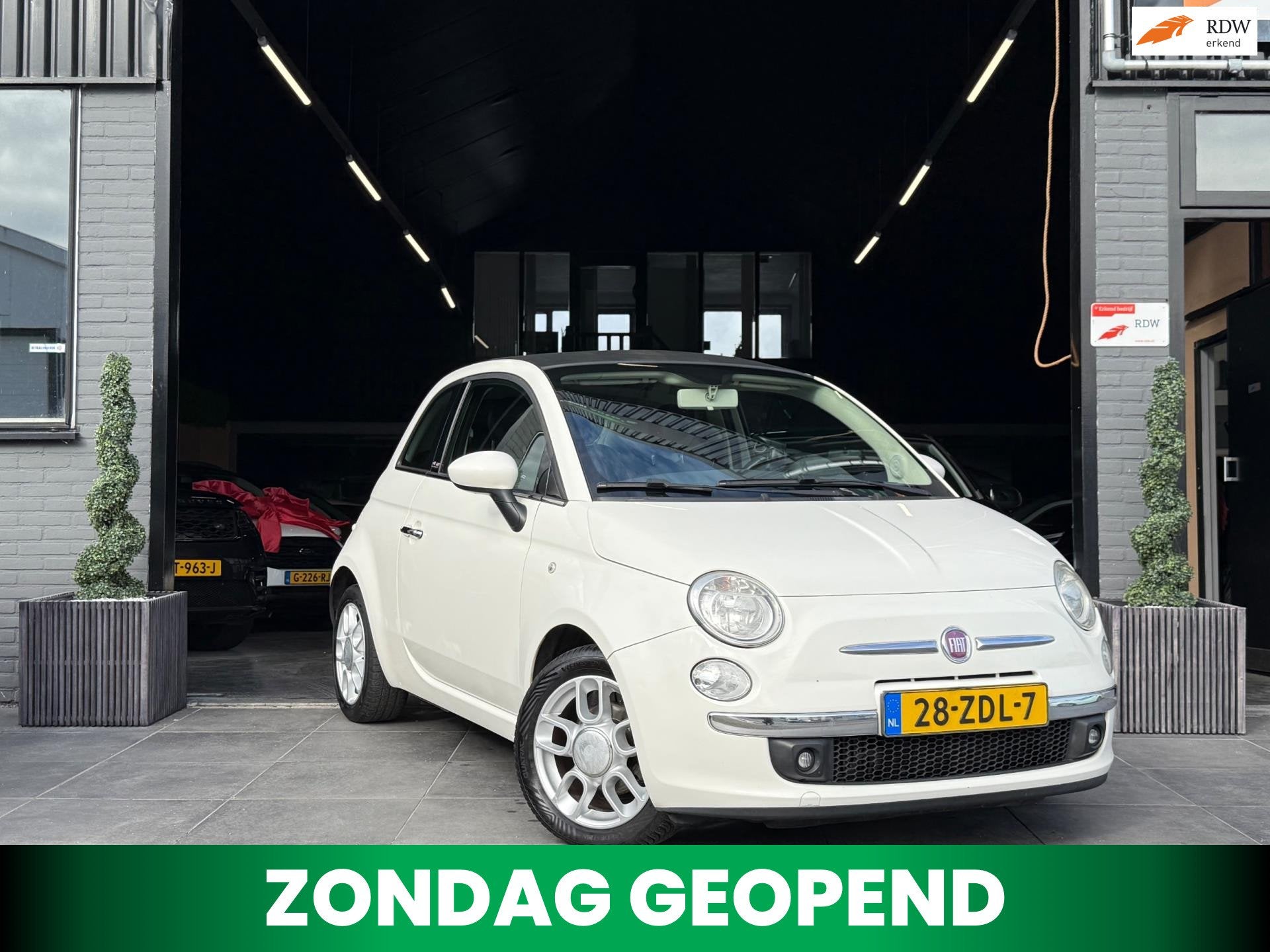 Fiat 500 C 0.9 TwinAir Lounge|Airco|El Pakket|PDC|Cabrio|APK, Auto's, Fiat, Euro 5, 86 pk, Gebruikt, Leder en Stof