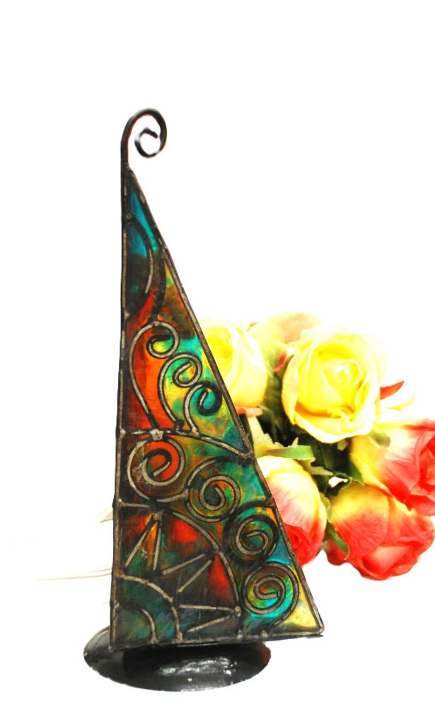 Antiek mooi lampje art deco, Ophalen of Verzenden, Zo goed als nieuw, Glas, Minder dan 50 cm