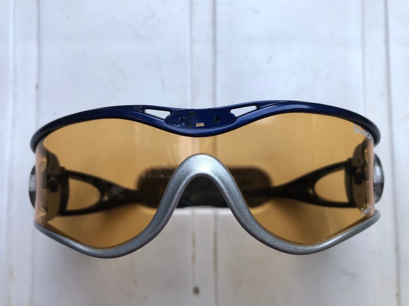 Alpina Swing 30 Kinderzonnebril - Blauw/Oranje, Gebruikt, Zonnebril, Blauw, Ophalen