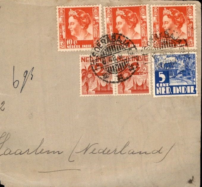 Nederlands Indië - Frankering - 1948, Verzenden, Envelop
