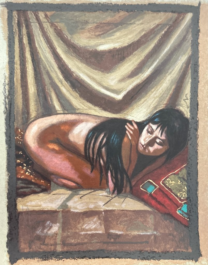 Zeefdruk Nico Vrielink   ZOMEROPRUIMING, Antiek en Kunst, Gesigneerd, Verzenden, Zeefdruk