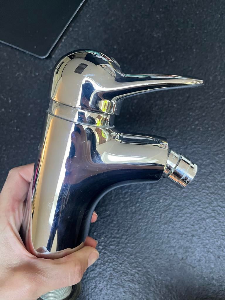 Hansgrohe bidetkraan met verstelbare uitloop, Doe-het-zelf en Verbouw, Sanitair, Ophalen of Verzenden, Zo goed als nieuw, Chroom