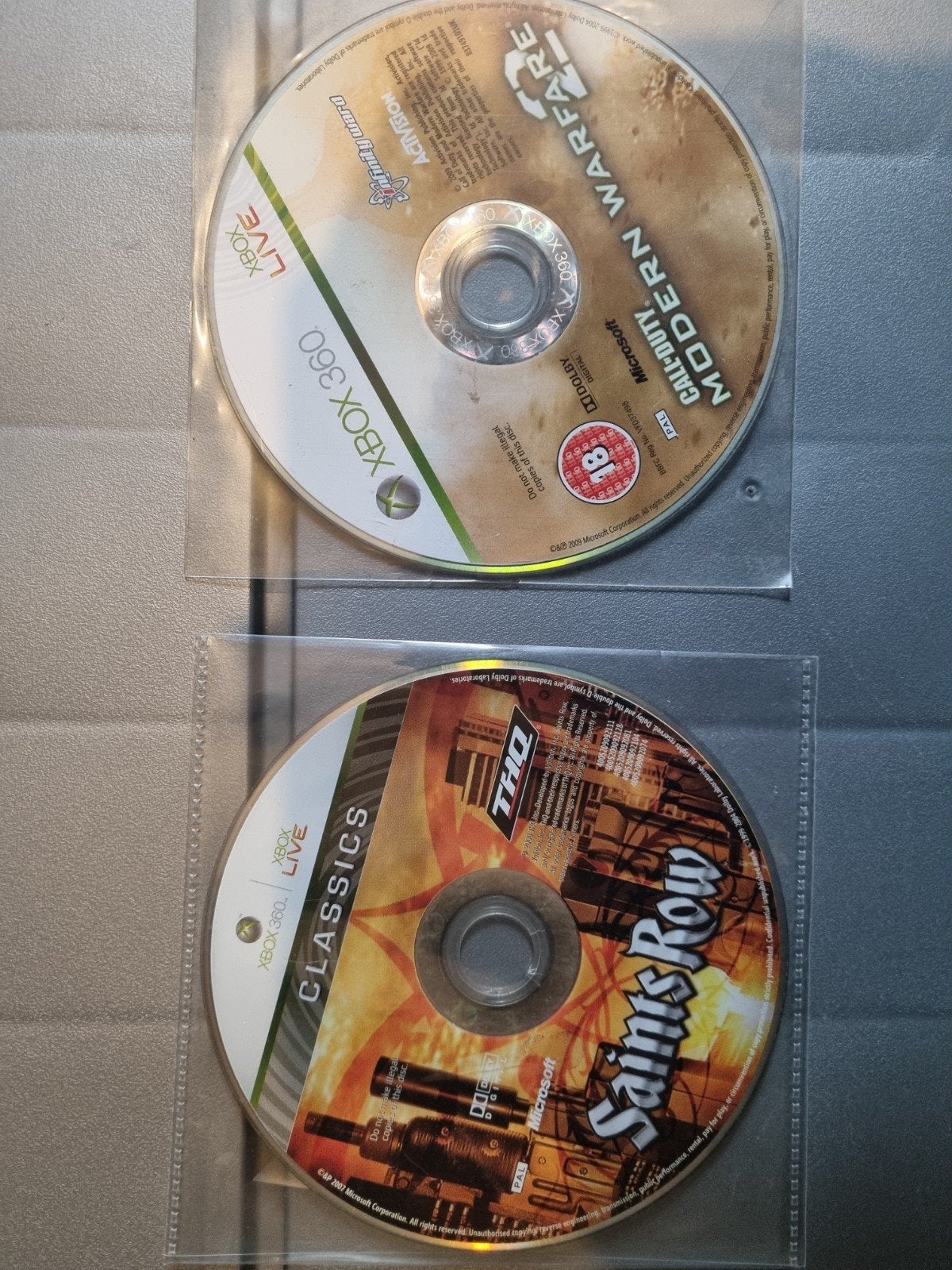 Xbox 360 Games: Call of Duty Modern Warfare 2 & Saints Row, Gebruikt, Vanaf 18 jaar, Shooter, 1 speler