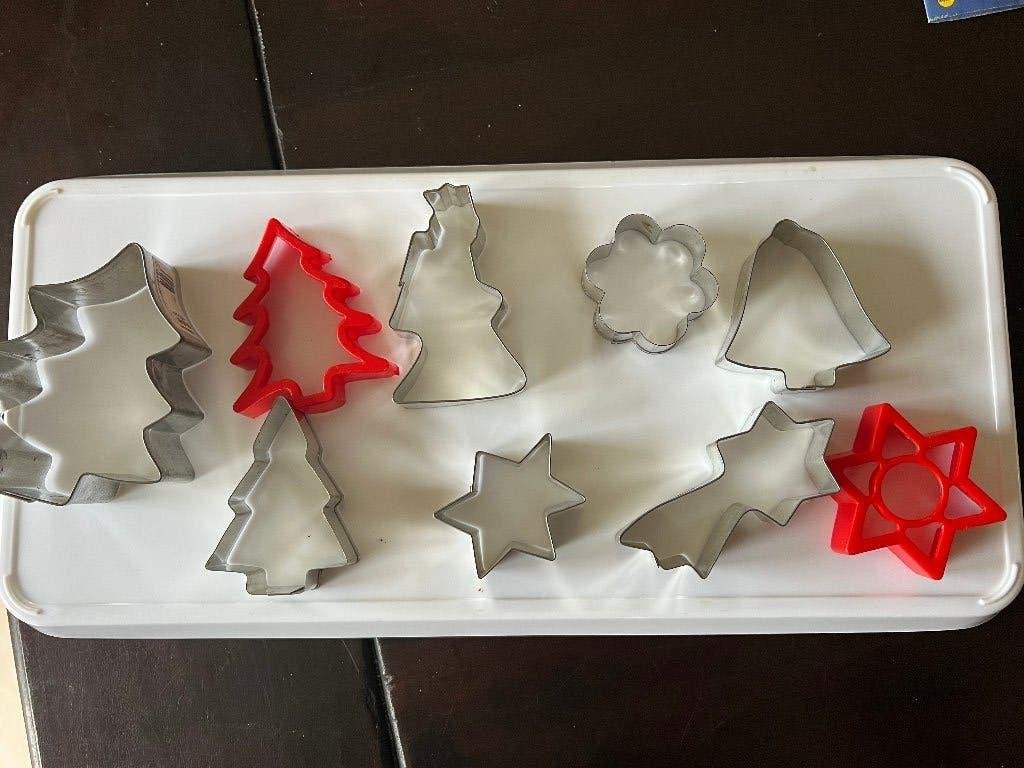uitstekers  koekjesvormen  11 st en 9 kerst thema vormen, Ophalen of Verzenden, Zo goed als nieuw, Taarten of Cupcakes, Overige typen