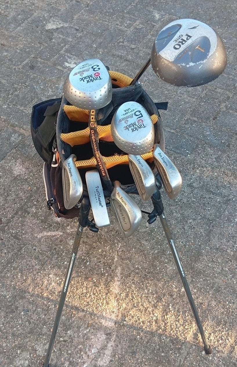 Linkshandige heren golfset met Ogio golftas, Ophalen of Verzenden, Gebruikt, Set