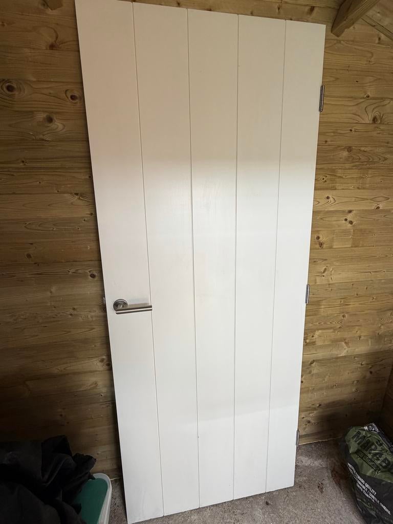 Witte binnendeur (moet snel weg!), Ophalen, 80 tot 100 cm, Binnendeur, Zo goed als nieuw