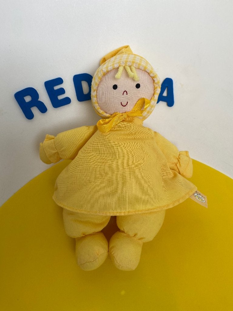 K1794 difrax popje geel, Kinderen en Baby's, Ophalen of Verzenden, Overige typen