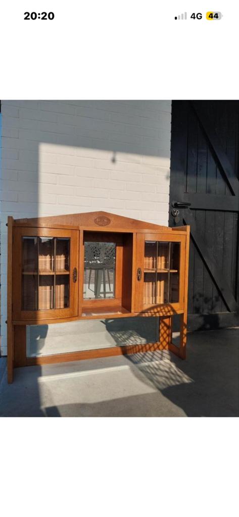 Leuk kastje Amsterdamse school art deco met facet glas, Ophalen