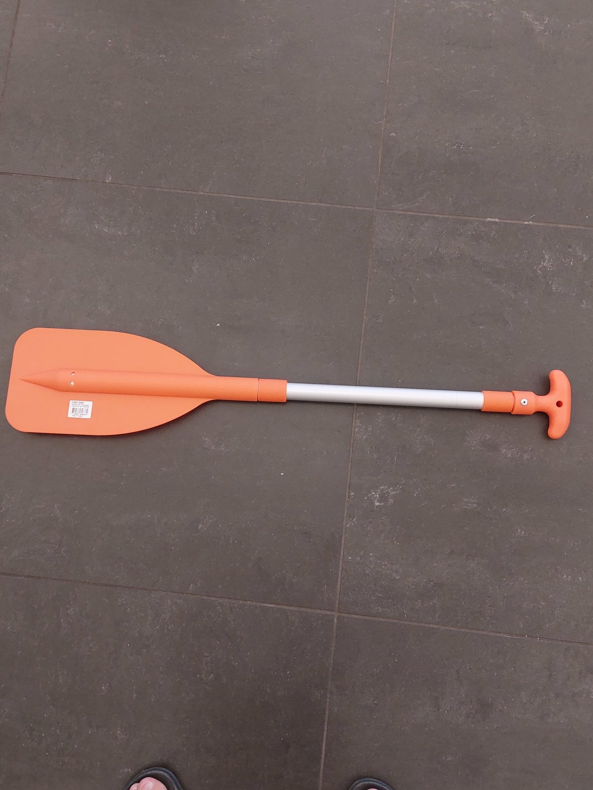 Telescopische peddel, oranje, NIEUW, Ophalen, Nieuw, Enkelbladige peddel